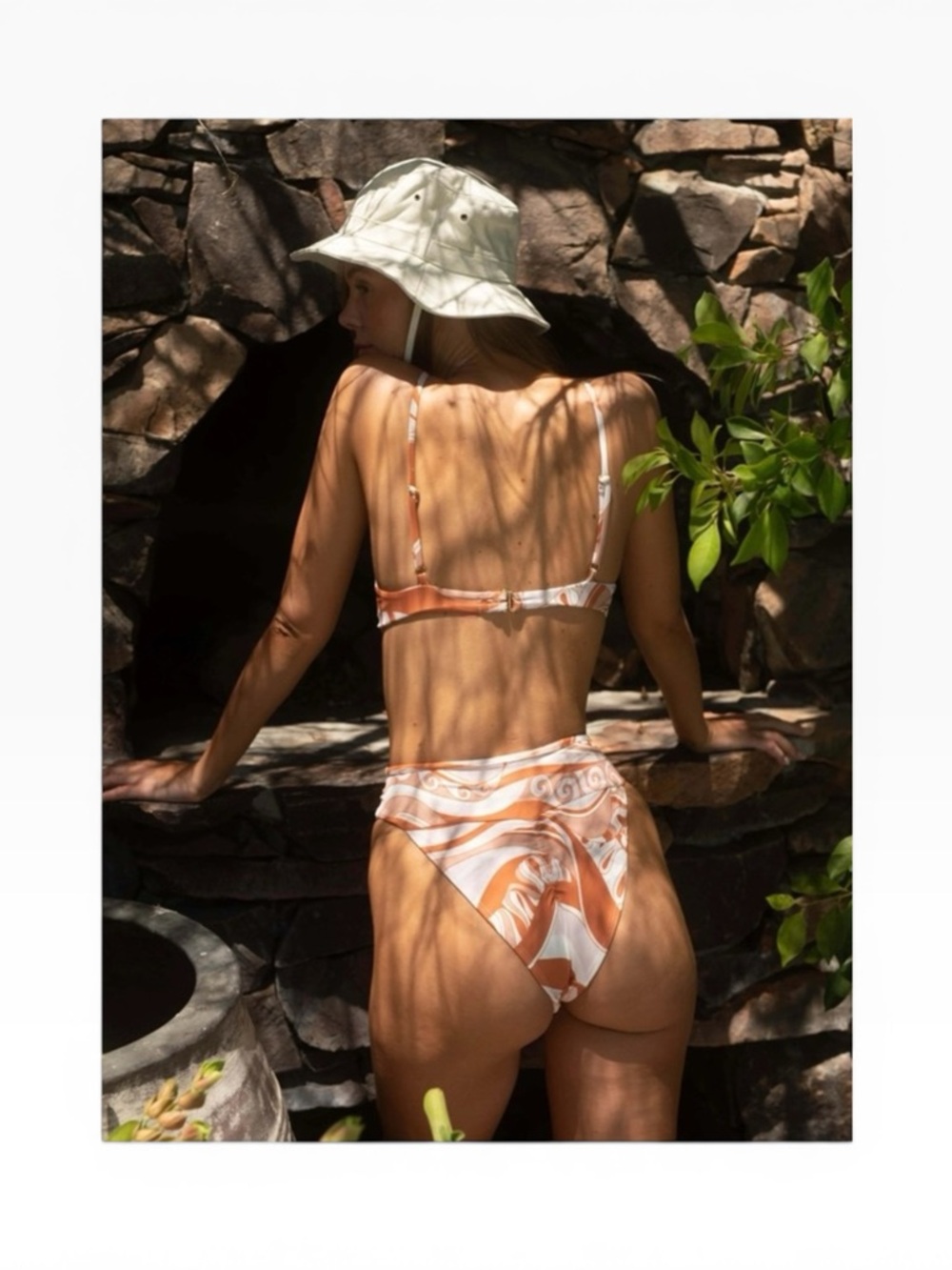 new Montce x Free People 𒀭Hayden Bikini Top XL 𒀭Tamarindo Bottom M 𒀭Carmel Print - Picture 2 of 16